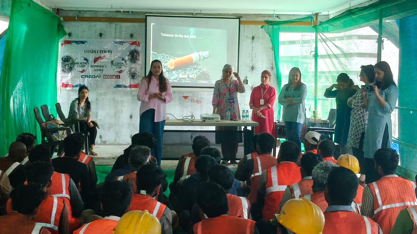 CREDAI-MCHI Women’s Wing conducted a Health Camp in association with Vasantha Memorial Trust for Cancer Awareness Program at Kalpataru Prive, Mumbai on 25 July 2025.